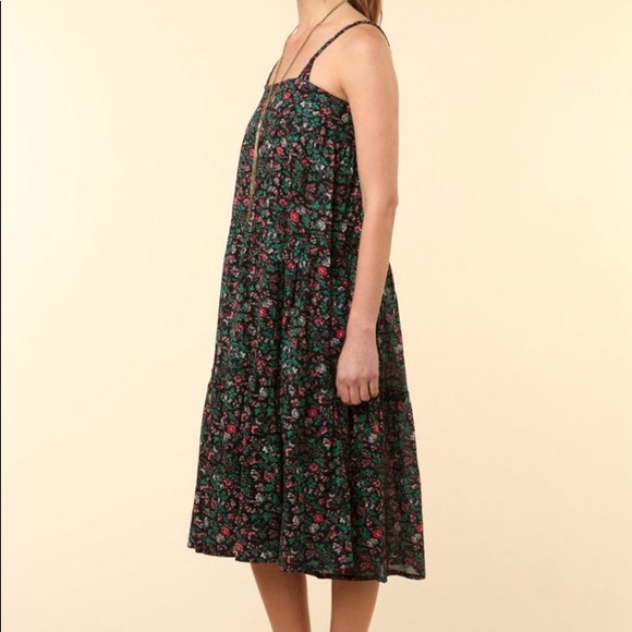 ISO APC Madras Floral Tiered Dress - Picture 2 of 3